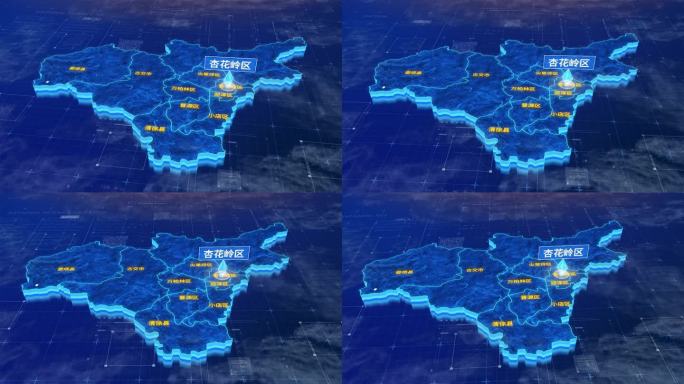 太原市杏花岭区蓝色三维科技区位地图