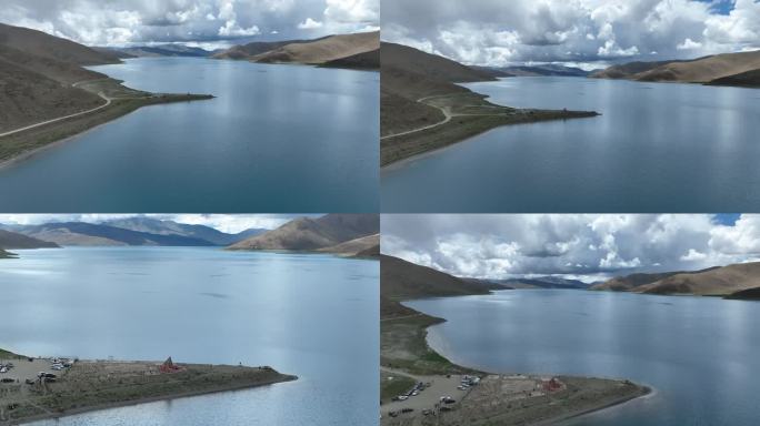 航拍4K西藏美丽湖泊