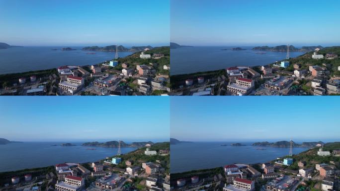 航拍大陈岛，海岛风光，东海明珠