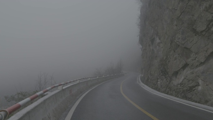 雾天的公路