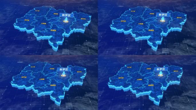 龙岩市新罗区蓝色三维科技区位地图