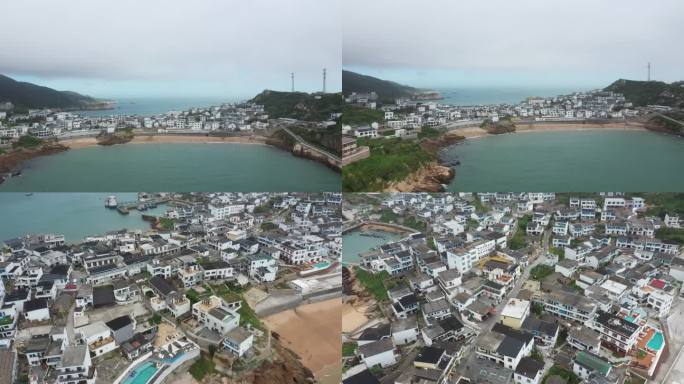 舟山花鸟岛 花鸟岛航拍 岛屿航拍