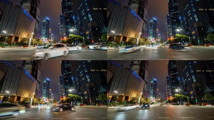 深圳福田商务区城市交通延时