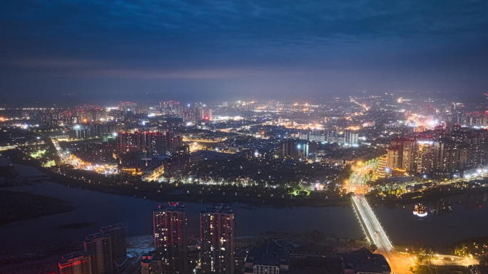 成都邛崃市夜景延时2条