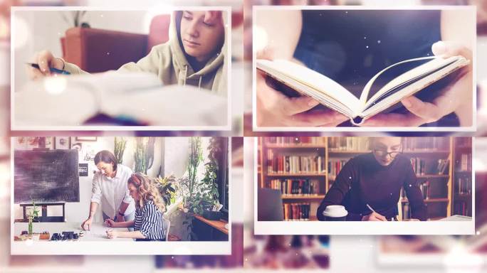 温馨校园ae电子相册