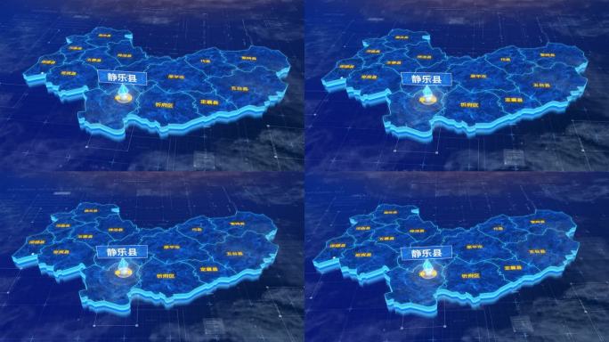 忻州市静乐县蓝色三维科技区位地图
