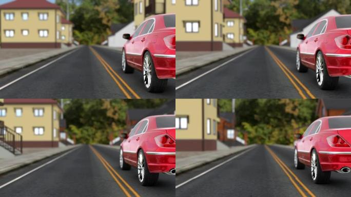 3d可视化汽车在道路上行驶
