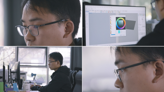 设计师加班 工业设计 3D造型软件操作