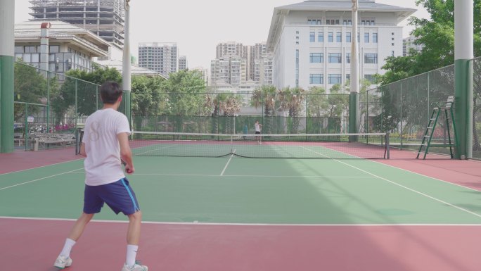 网球运动员球场训练运动会网球拍打击体育