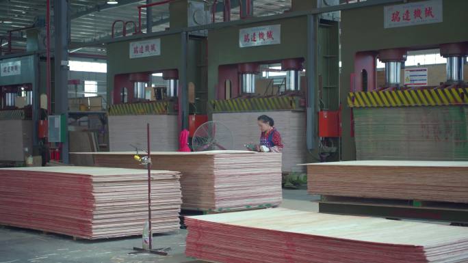 木业生态板胶合板加工厂4K