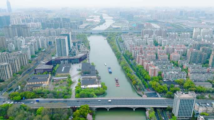 京杭大运河航拍5K视频