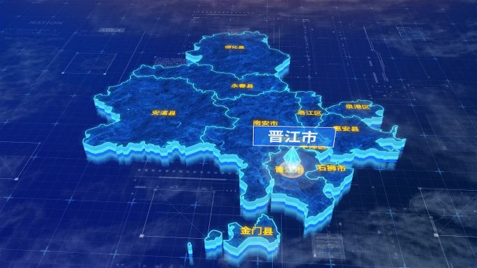 泉州市晋江市蓝色三维科技区位地图