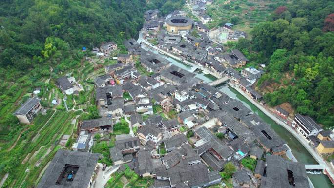 太极水乡 塔下村 福建南靖土楼 田螺坑