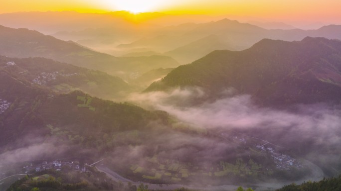 【4K】唯美群山 石潭云海