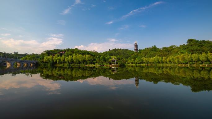 重庆龙景湖湖泊延时美景