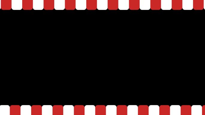 白红雨棚视频包装边框素材
