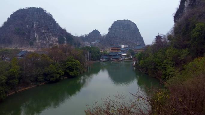 桂林 木龙湖 叠彩山 御春园