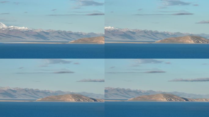 航拍西藏纳木措旅途风景4K