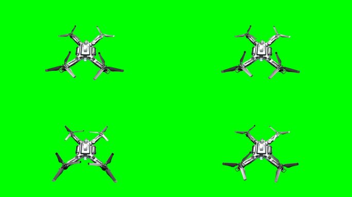 无人机正面行驶绿幕视频