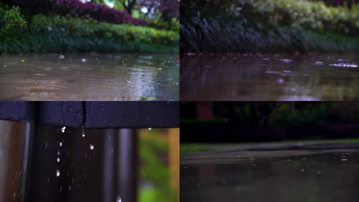 下雨雨天空镜头