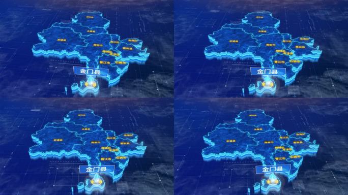 泉州市金门县蓝色三维科技区位地图