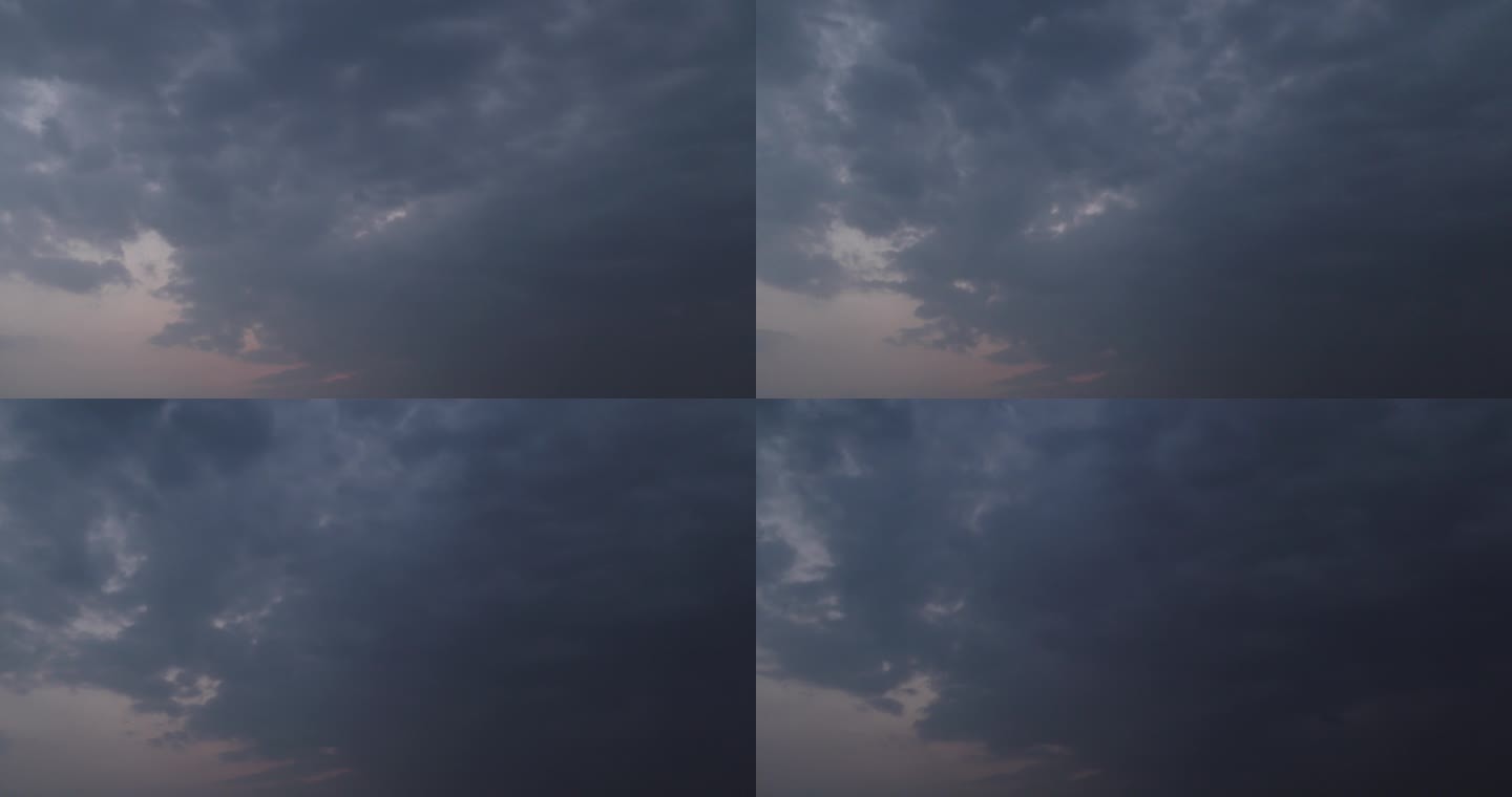 灰色天空乌云蔽日阴转多云阴天天空滚动的云