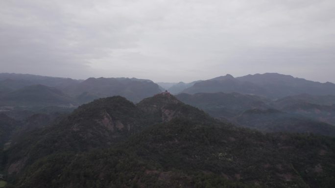 湖北宜昌远安鸣凤山风景区4K航拍