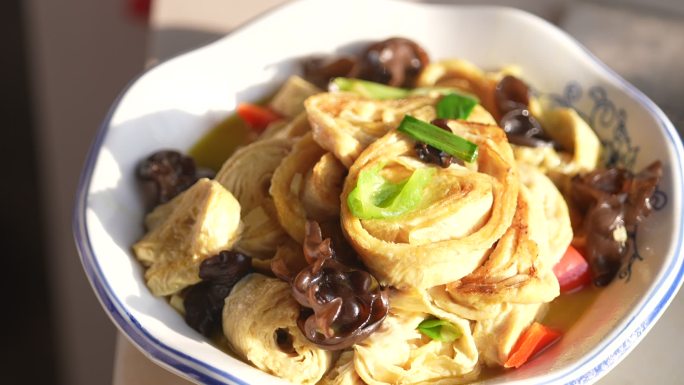 花西豆棍 孝昌豆棍 做菜 夫妻做饭 过年