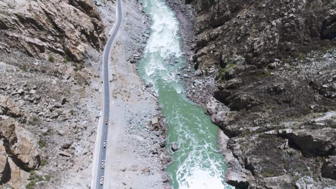 自然风光 湍急溪流 绿水青山 北国风光