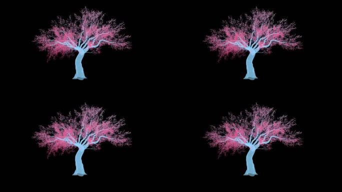 荧光树-循环
