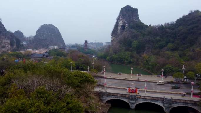 桂林 木龙湖 叠彩山 御春园