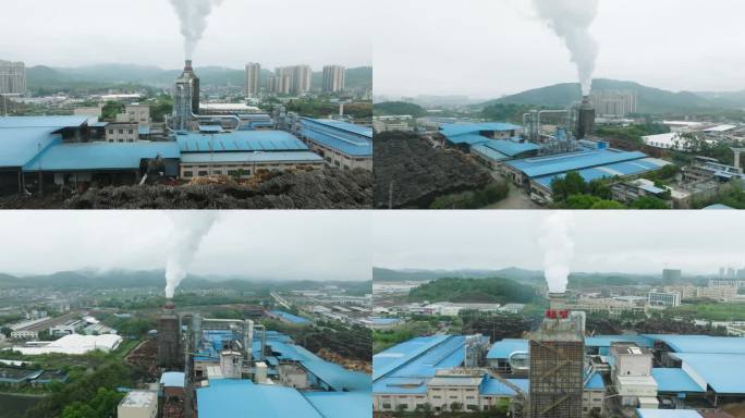 工厂排污 烟囱废气 环境污染 高质量发展