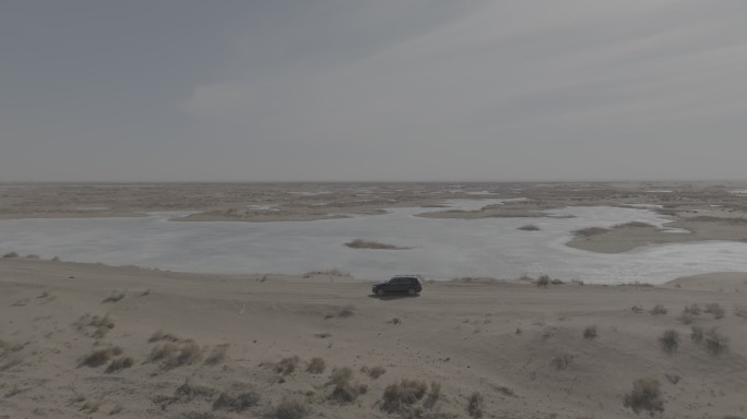 库布其沙漠湖泊御3 D-LOG灰片