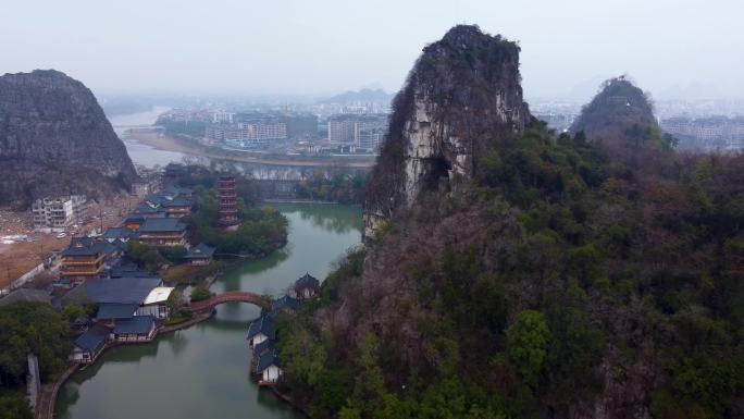 桂林 木龙湖 叠彩山 御春园