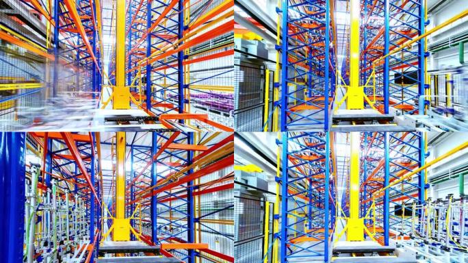 在自动化汽车生产工厂忙碌的工作