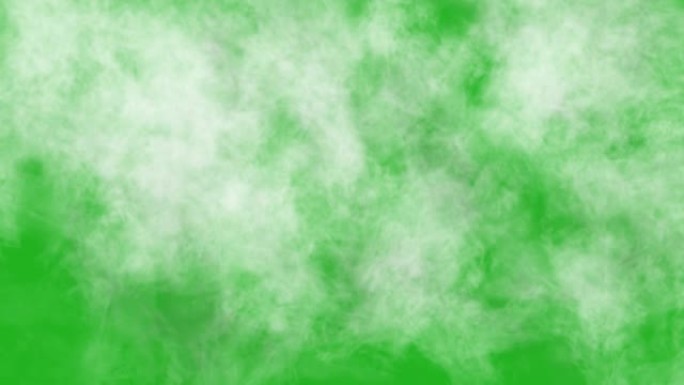 上升的烟雾绿色屏幕运动图形