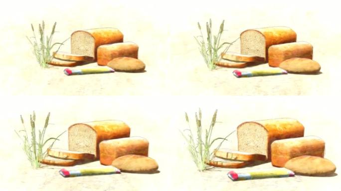 面包类型和小麦停止运动