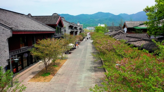 台州府城文化旅游区兴善门紫阳古街航拍素材