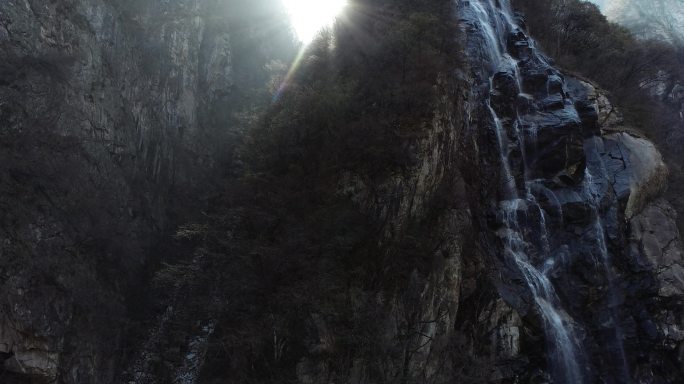 陕西太白山国家森林公园岩石瀑布【有版权】