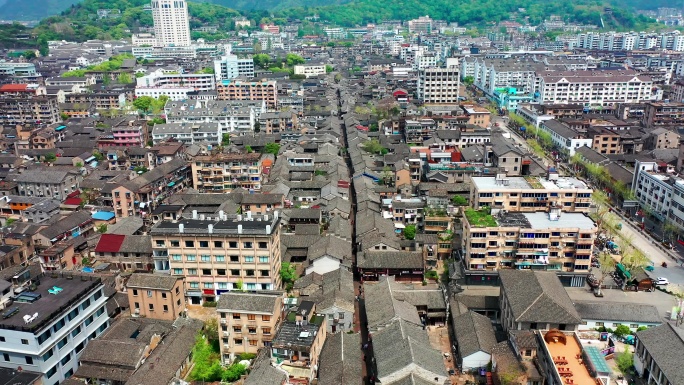 台州府城文化旅游区兴善门紫阳古街航拍素材