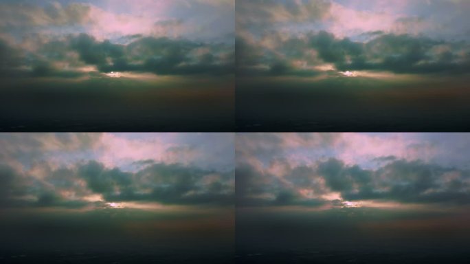 云层中太阳丨4K丨原创实拍