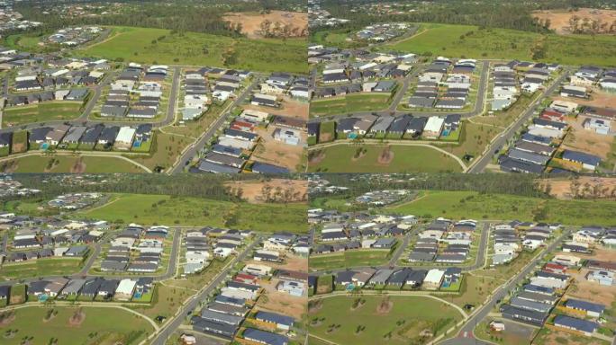 澳大利亚布里斯班昆士兰州北部finge地区郊区开发项目的鸟瞰图