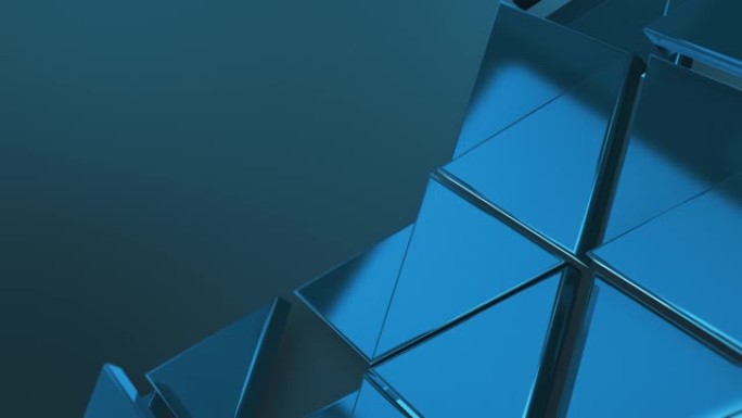 三角形企业背景蓝色三角形背景三维背景素材