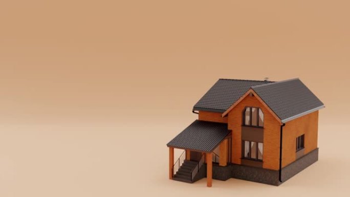 新房子而不是旧房子的3d可视化