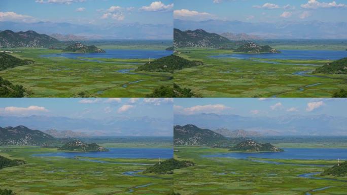 夏季黑山的斯卡达尔湖