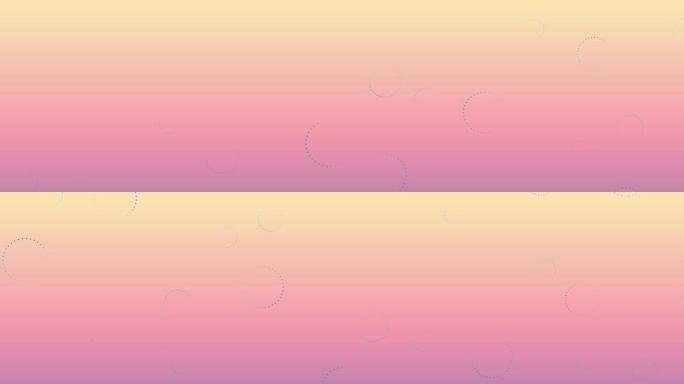 漂浮在粉红色渐变背景下的多个throbber图标的数字动画