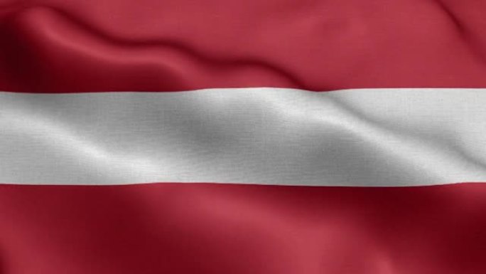 奥地利国旗-奥地利国旗高细节-奥地利国旗波浪图案可循环元素-织物纹理和无尽的循环