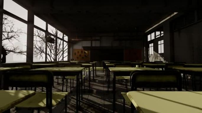 废弃学校教室