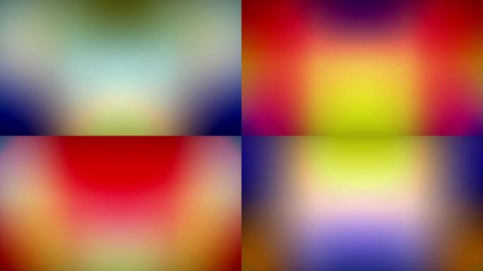 4k抽象生动鲜艳的彩色光泄漏渐变背景循环，覆盖在您的项目上。用于背景或屏幕覆盖的创意光泄漏效果元素模