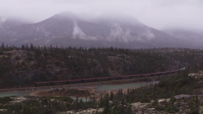 从美国阿拉斯加的史凯威到加拿大卑诗省育空地区的怀特霍斯，怀特帕斯和育空地区的铁路列车乘坐和旅游景点，